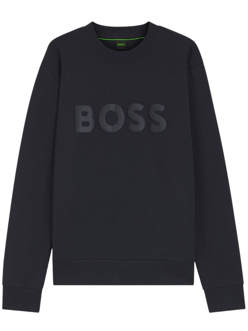 Navy Blue Graphic Logo Sweatshirt 1