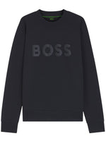 Navy Blue Graphic Logo Sweatshirt 1