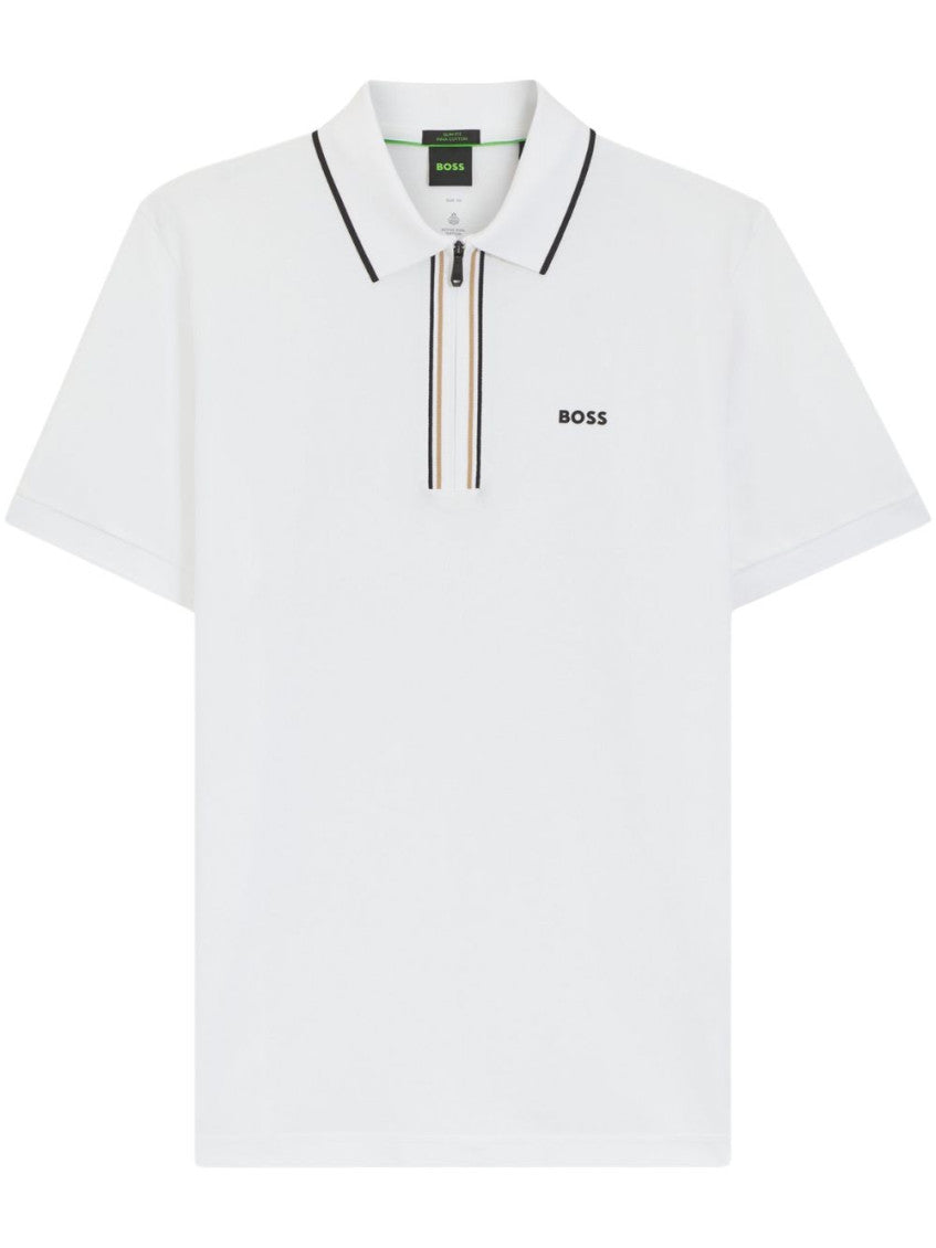 White Cotton Polo Shirt 1