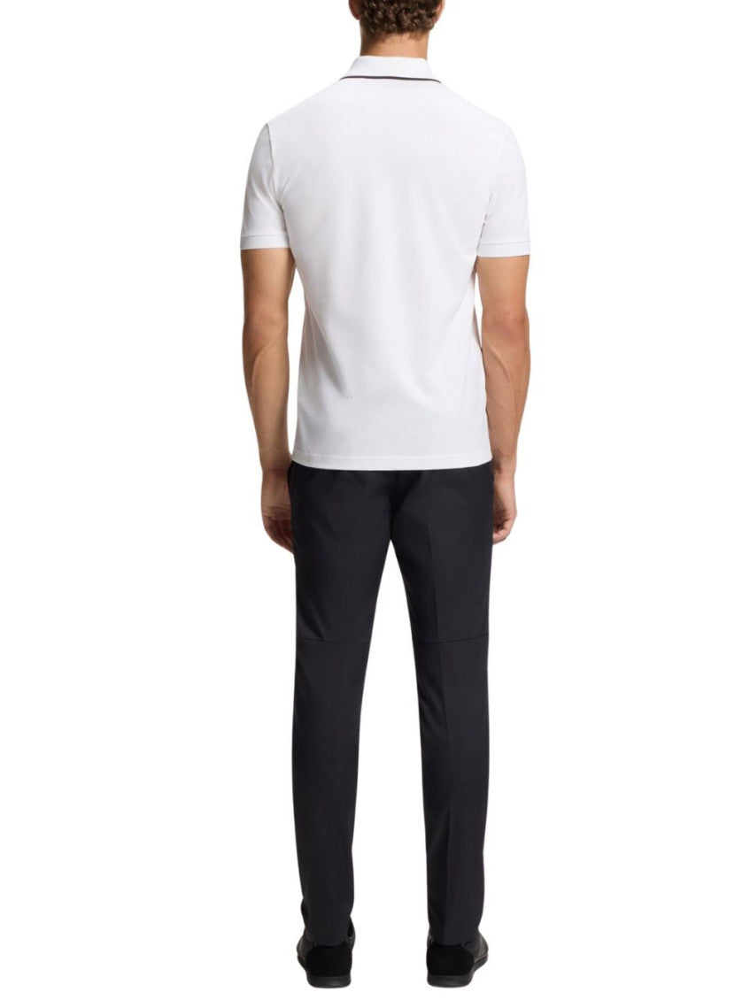 White Cotton Polo Shirt 4