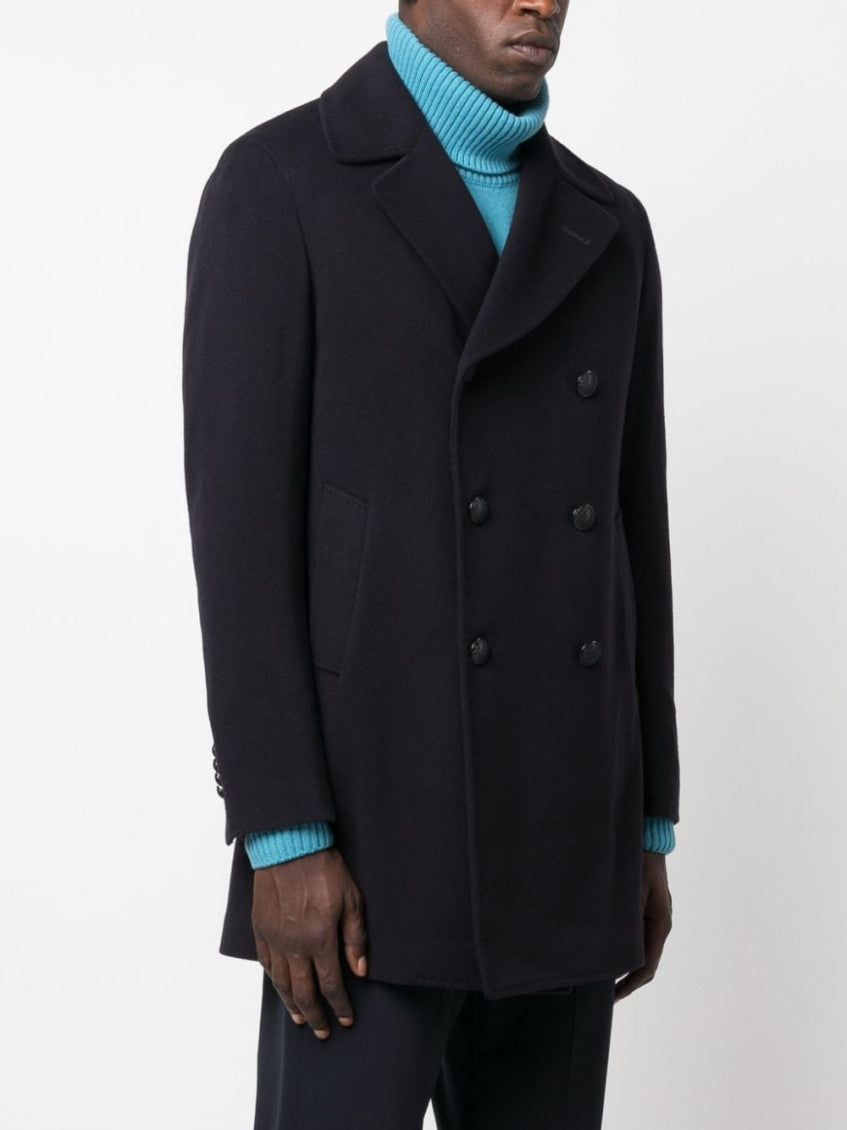 Navy Blue Double-breasted Blazer 3