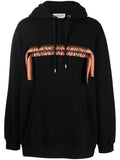 Black Oversized Logo-appliqu Hoodie 1