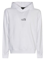 White Icon-print Hoodie 1