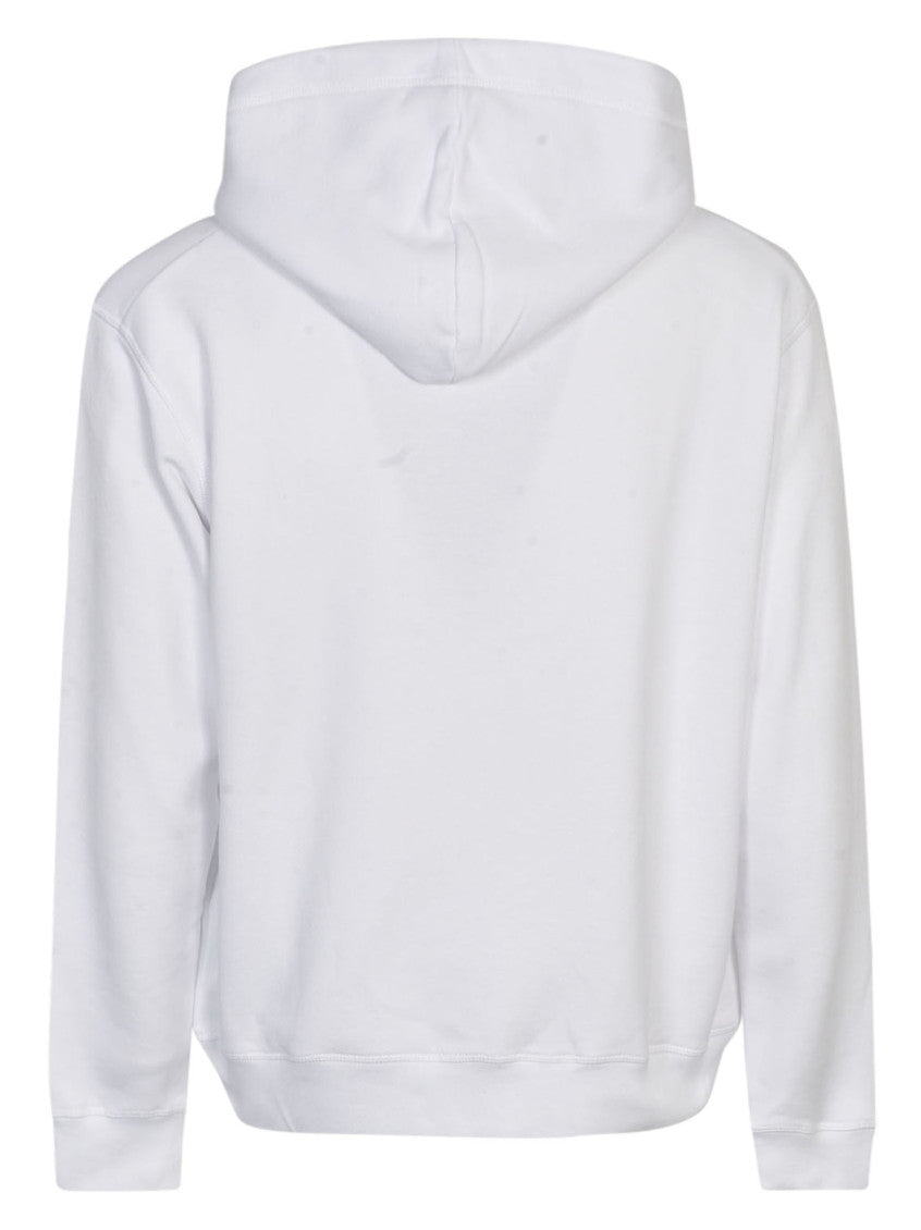 White Icon-print Hoodie 3