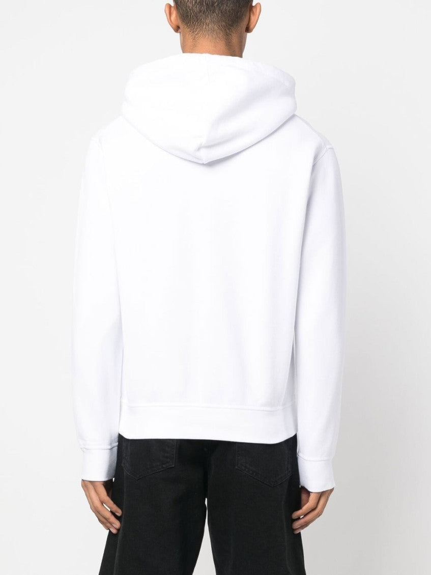 White Icon-print Hoodie 4