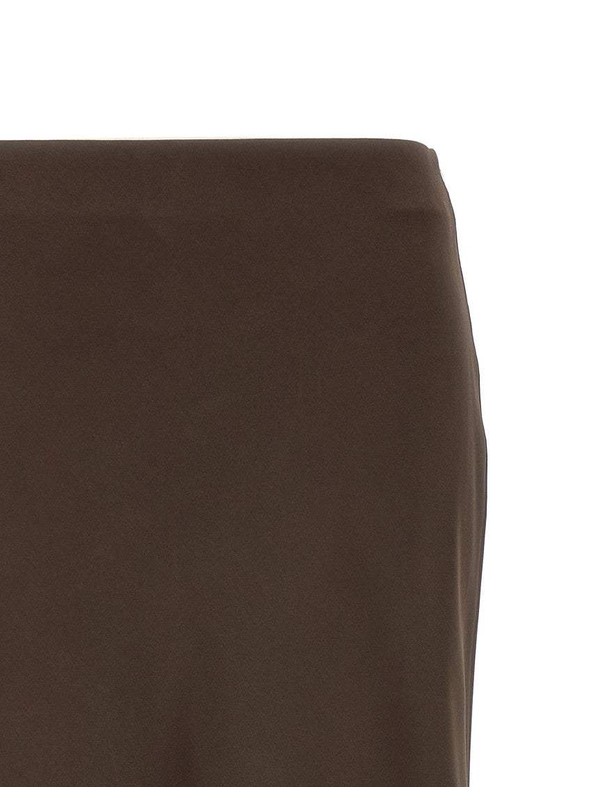 Brown Slit Skirt 3