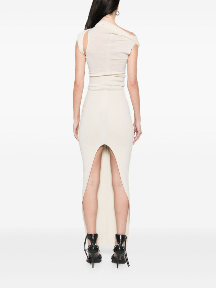 White Pillar Long Skirt 4