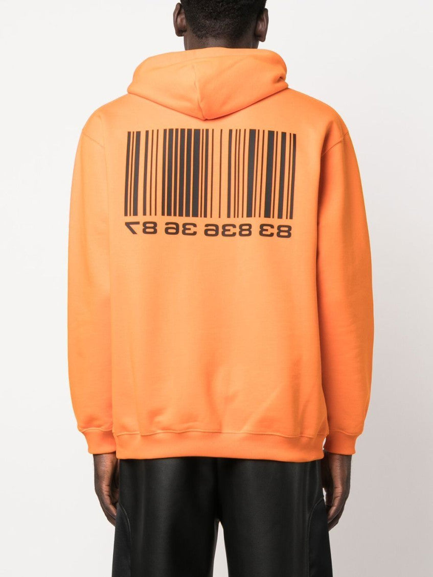 Orange Cotton logo hoodie 2
