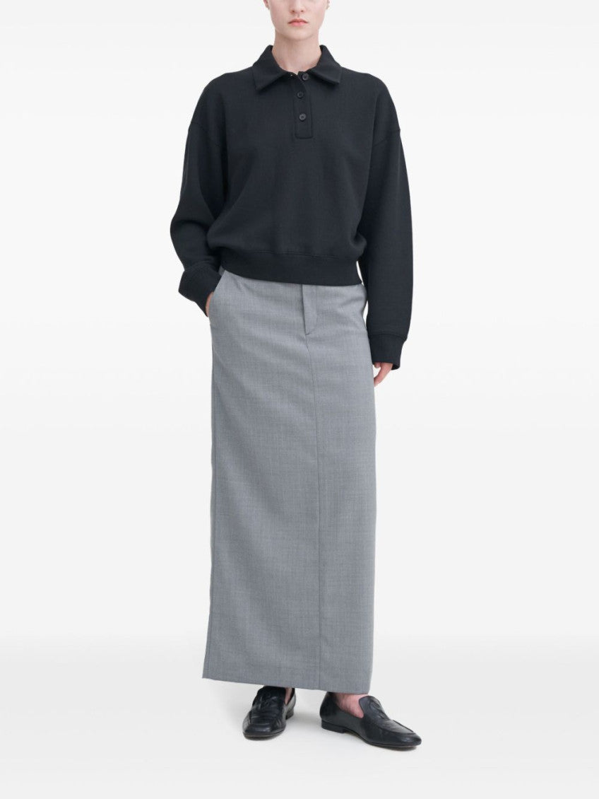 Black Long Sleeves Polo Shirt 3