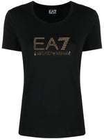 Black Logo Round Neck T-Shirt 1