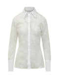 White Slim Lace Shirt 1