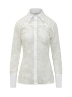White Slim Lace Shirt 1