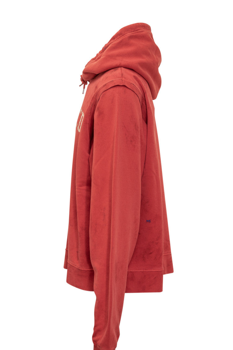 Red Graphic Hood Sweatshirt 2