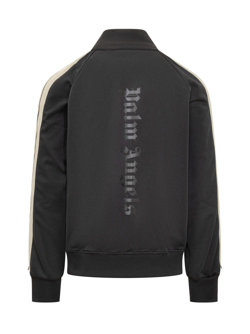Black Stripes Mock Collar Sweatshirt 3