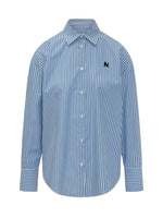 Blue Logo Stripes Shirt 1