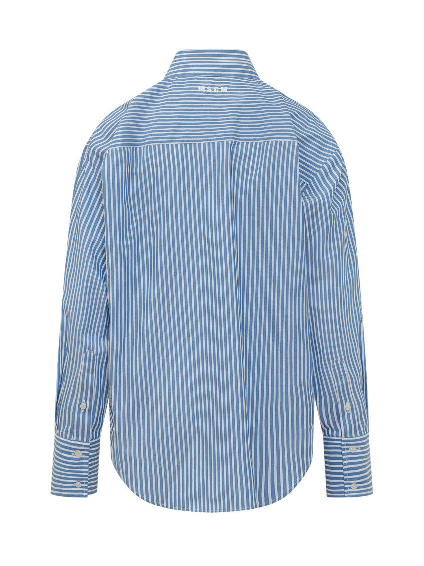 Blue Logo Stripes Shirt 2