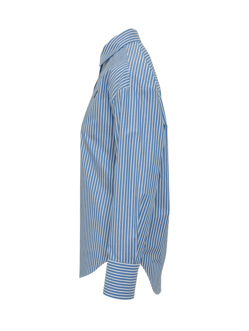 Blue Logo Stripes Shirt 3