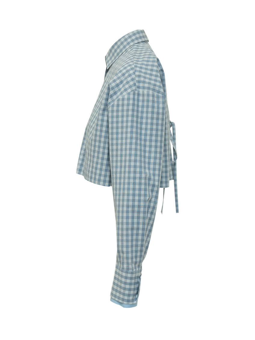 Blue Regular Checks Shirt 3