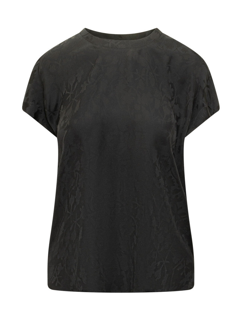 Black Relaxed Floral Shirt 1