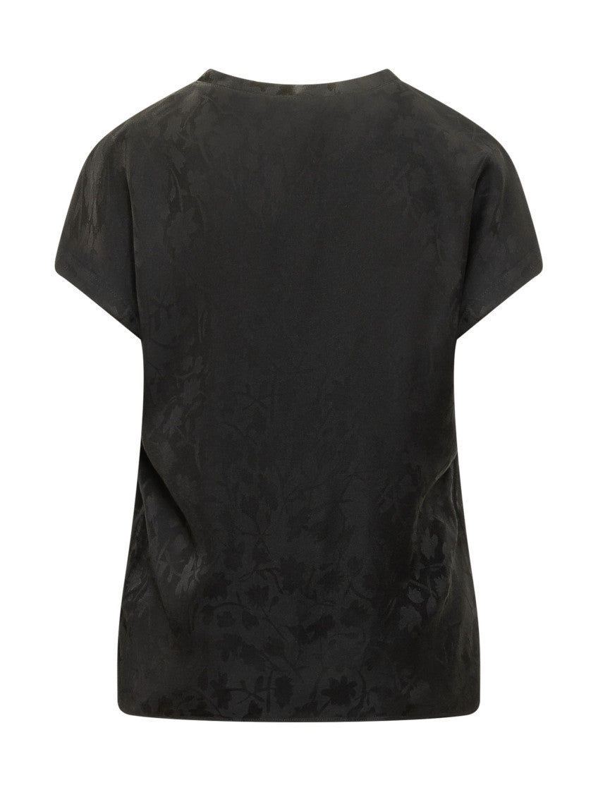 Black Relaxed Floral Shirt 2
