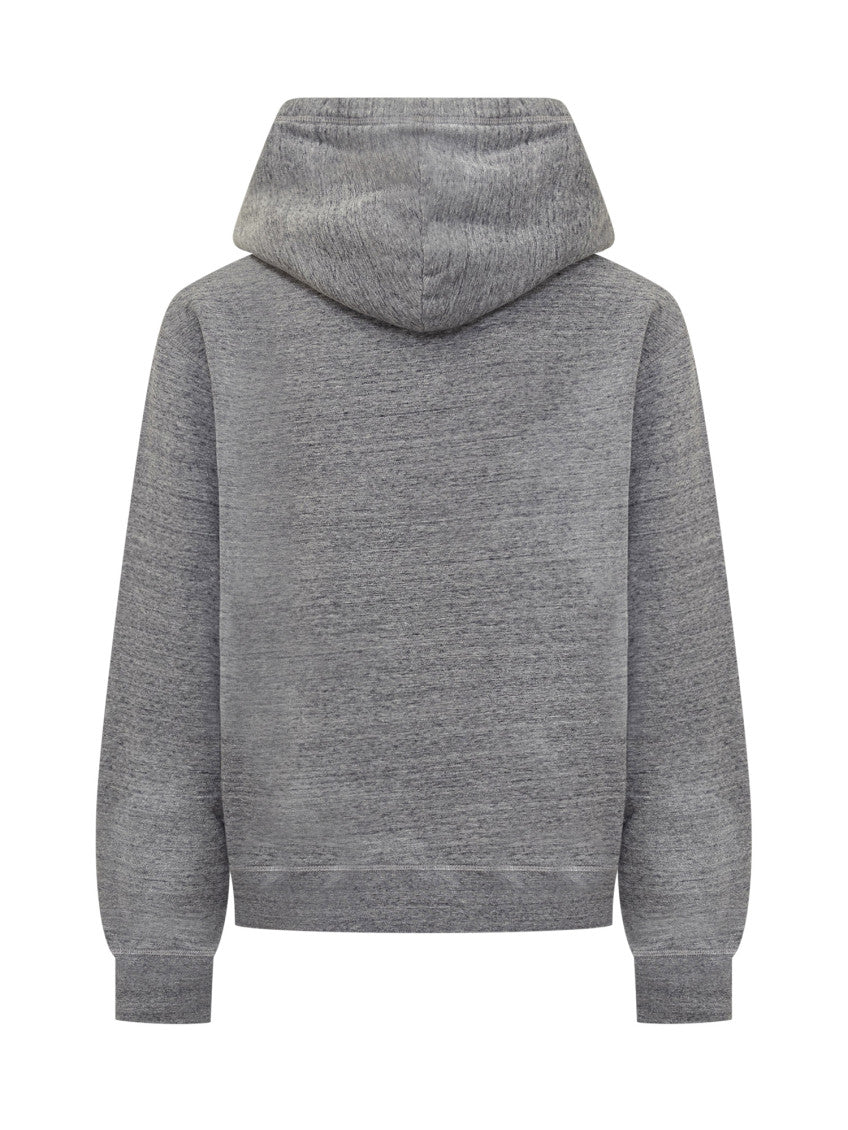 Grey Graphic Hood Sweatshirt 3