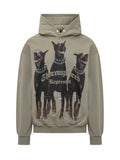 Olive Graphic Hood Sweatshirt 1