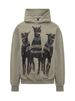 Olive Graphic Hood Sweatshirt 1