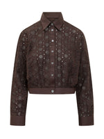 Brown Regular Embroidered Shirt 1