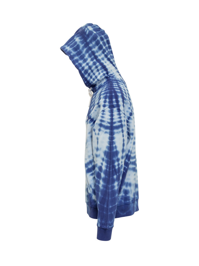 Blue Tie-Dye Hood Sweatshirt 3