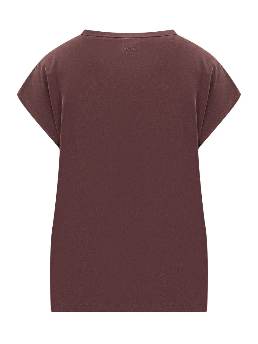 Brown Round Neck T-Shirt 2