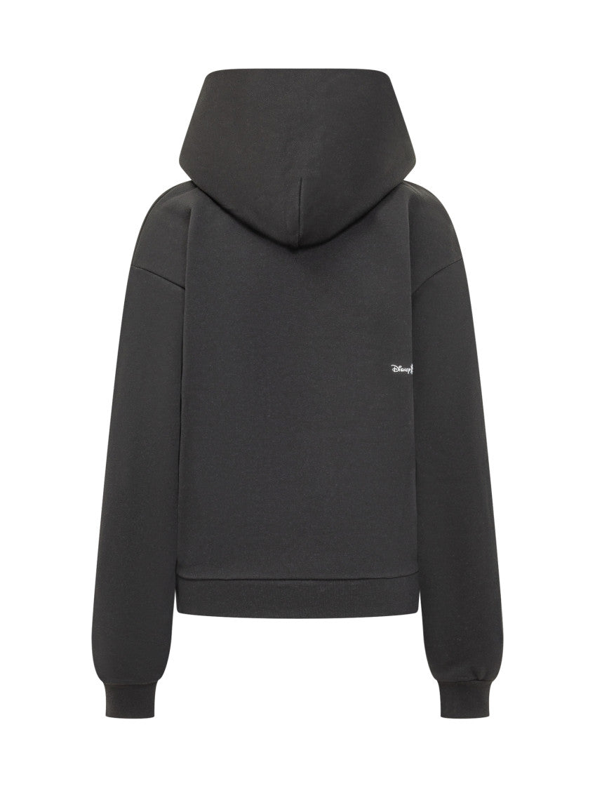 Black Graphic Hood Sweatshirt 2