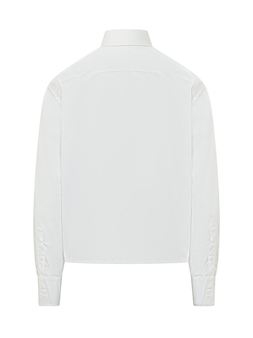 White Regular Logo Patch Shirt 2