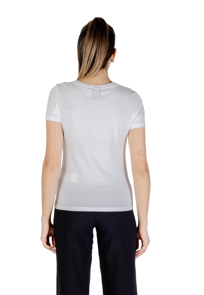 White Logo Round Neck T-Shirt 2