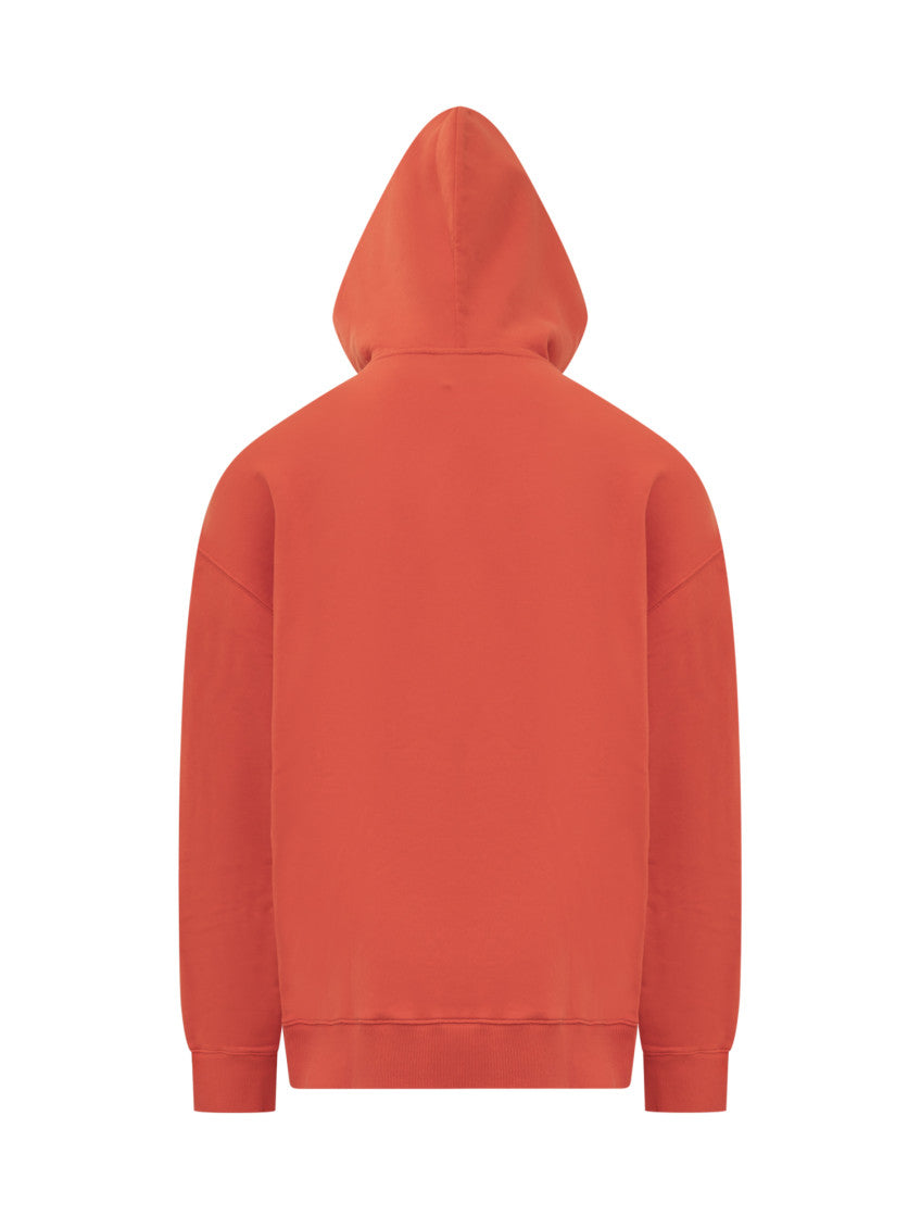Red Embroidered Hood Sweatshirt 3