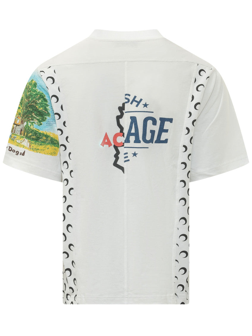 White Graphic Crew Neck T-Shirt 2