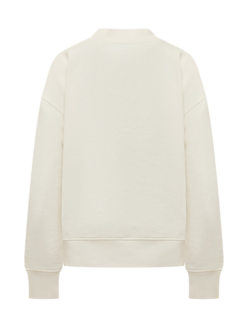 White Graphic Crew Neck Sweatshirt 2