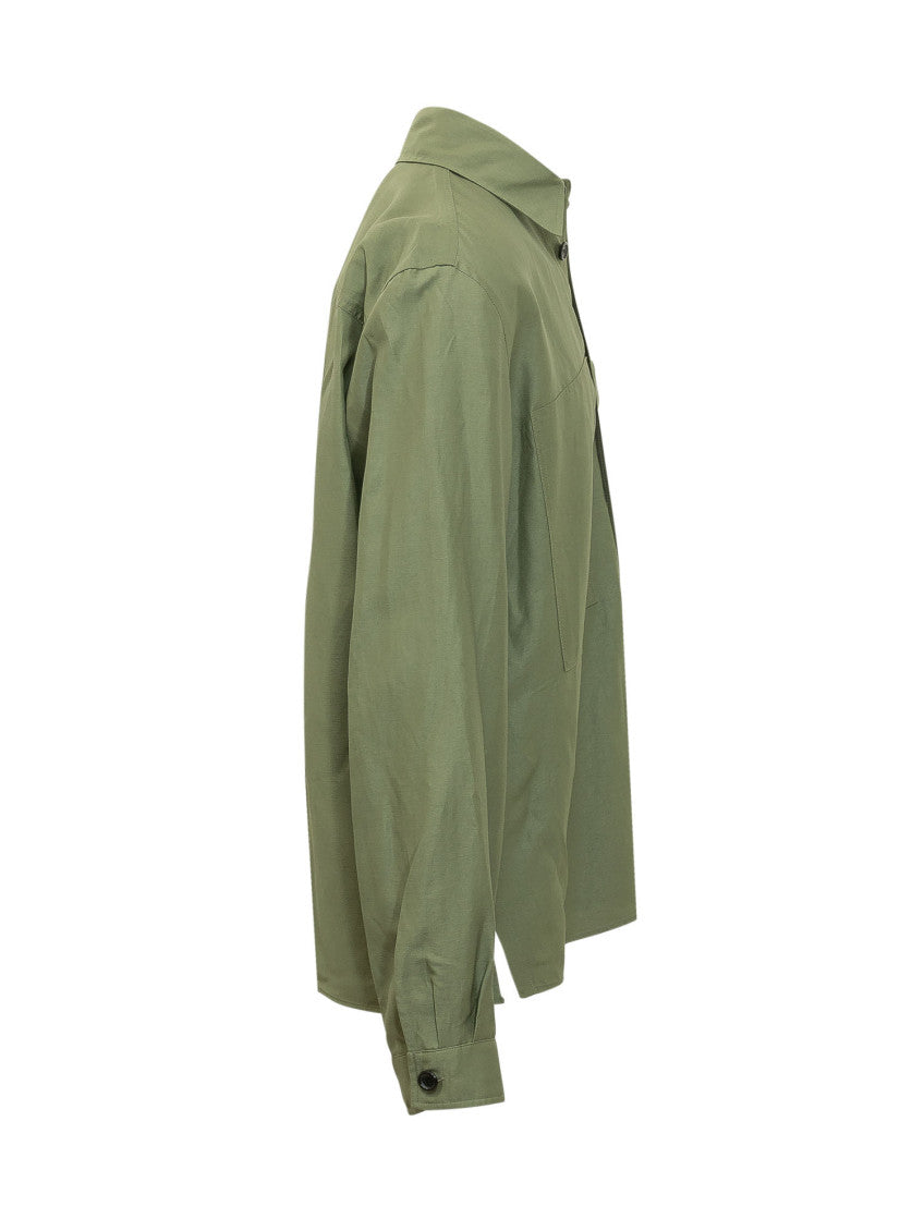 Green Regular Solid Shirt 2