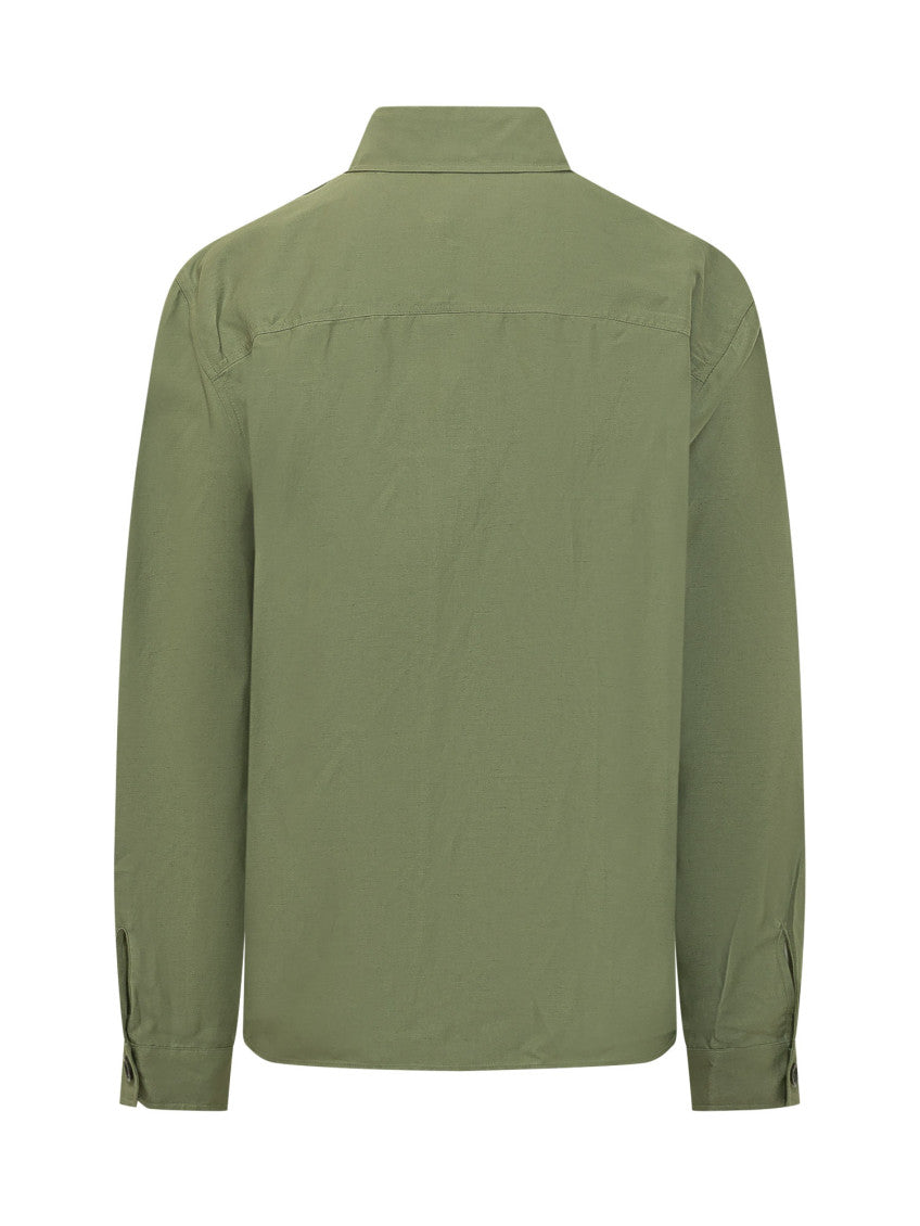 Green Regular Solid Shirt 3