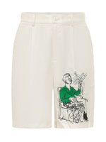 Off White Graphic Shorts 1