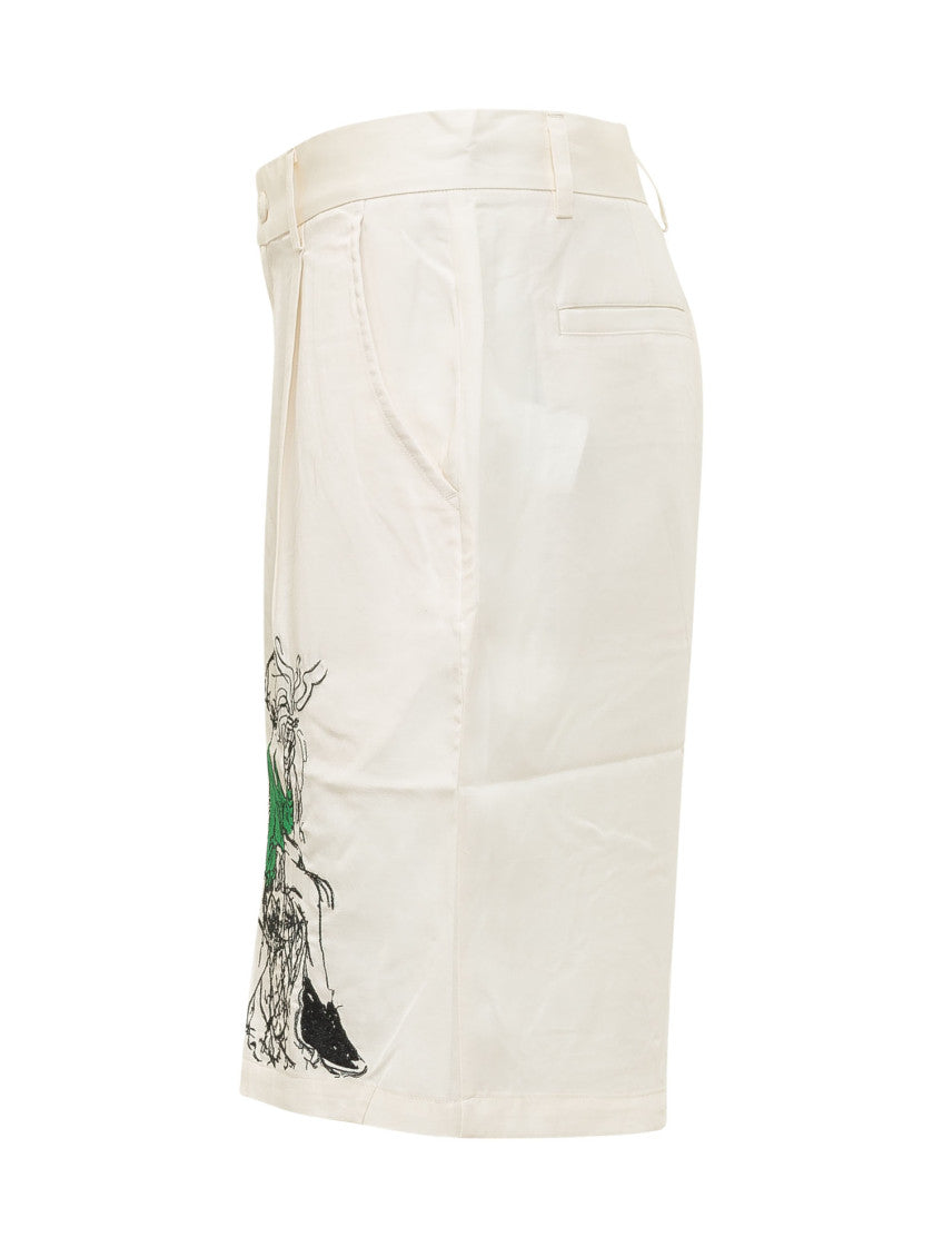 Off White Graphic Shorts 2