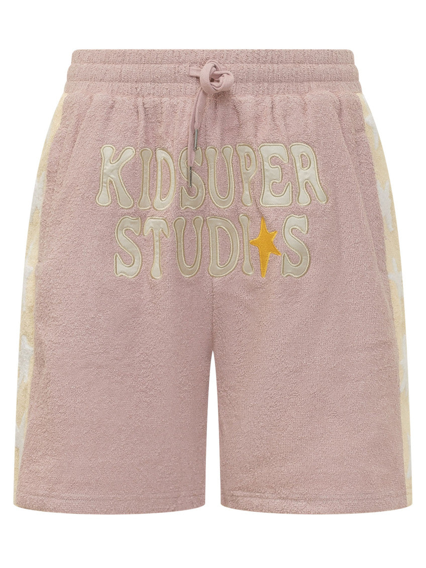 Light Pink Logo Shorts 1