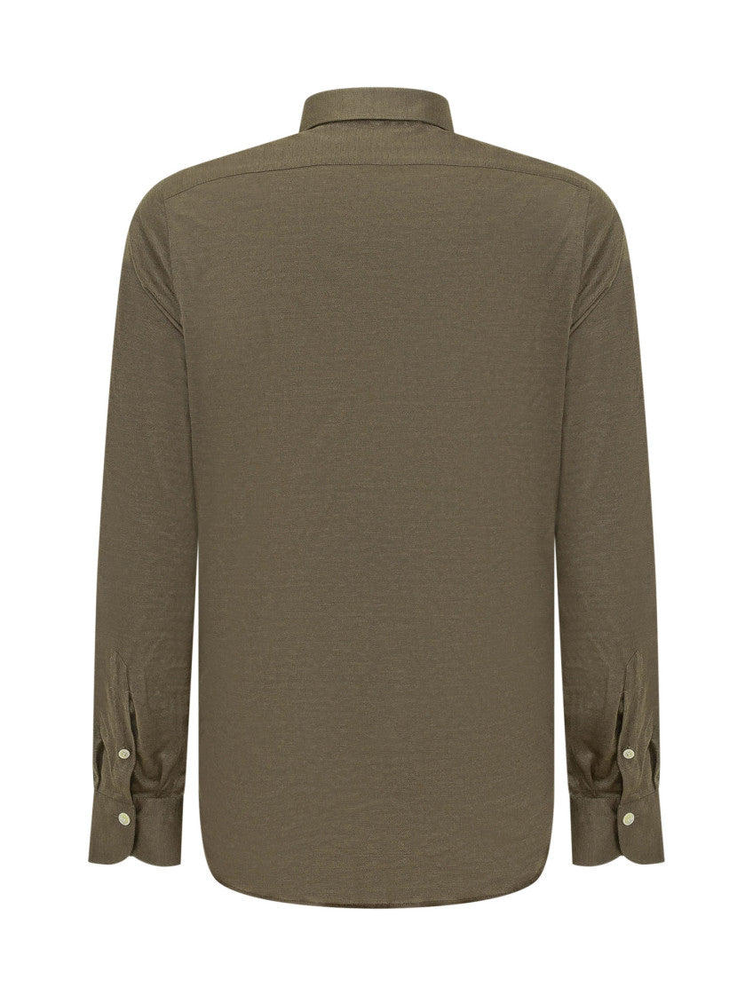 Green Regular Solid Shirt 2