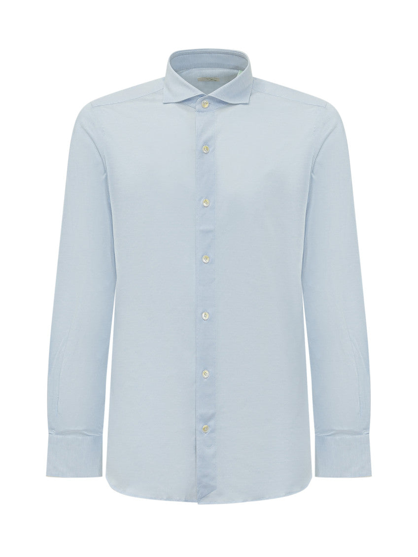 Light Blue Regular Solid Shirt 1
