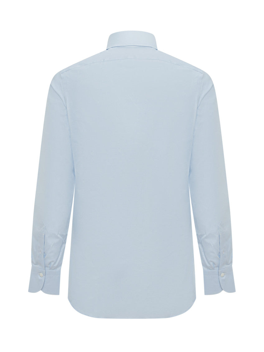 Light Blue Regular Solid Shirt 2
