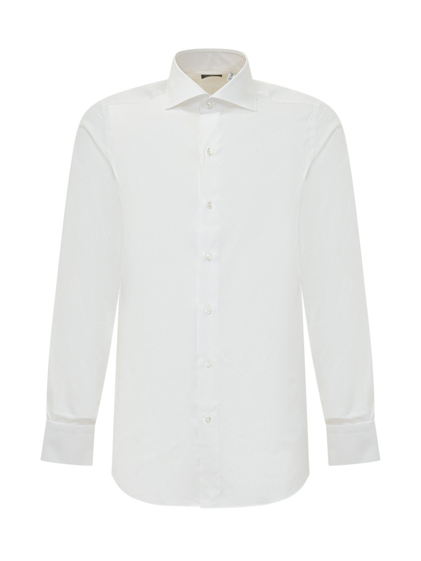 White Regular Solid Shirt 1
