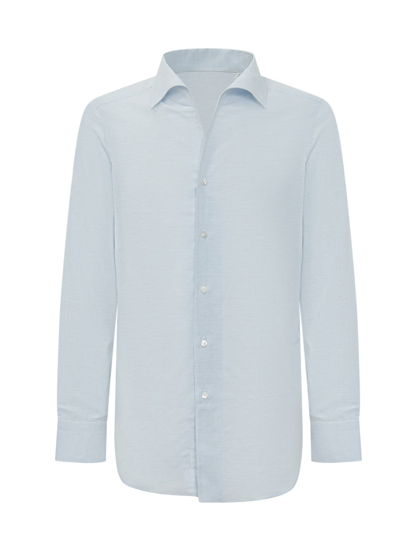 Light Blue Regular Solid Shirt 1