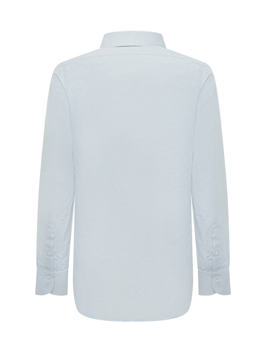 Light Blue Regular Solid Shirt 2