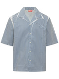 Light Blue Regular Stripes Shirt 1