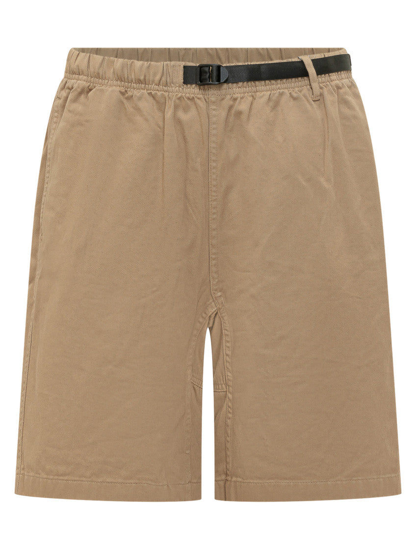 Brown Solid Shorts 1
