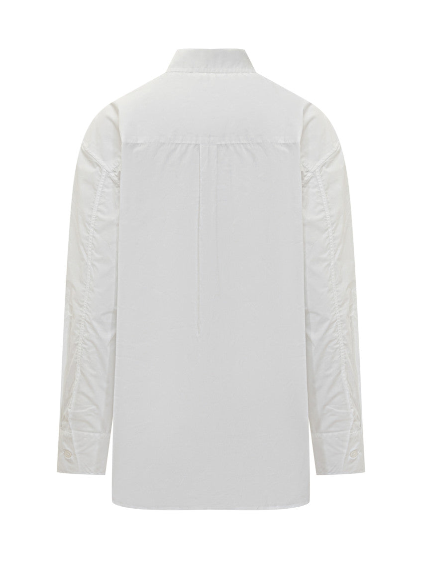 White Oversized Solid Shirt 2